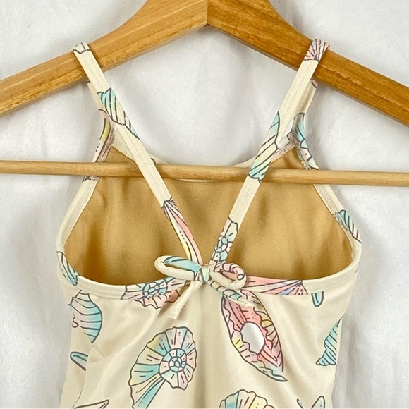 Old Navy Baby Girl Seashell Starfish Print One Piece Swimsuit Size 18-24 Months - Picture 13 of 16